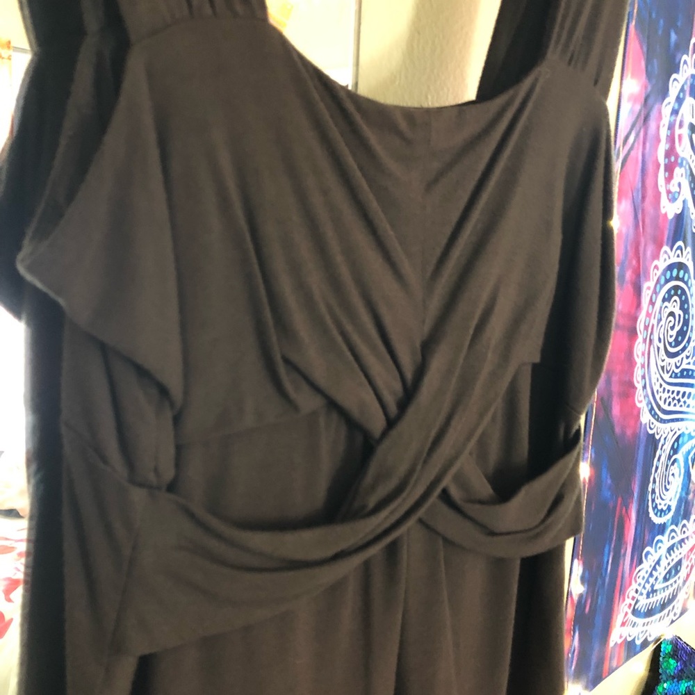 Brown fancy tank top from Ann Taylor